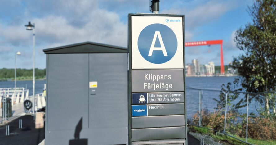 Förberedelser för laddinfrastruktur som möjliggör drift med elfärjor på sträckan.